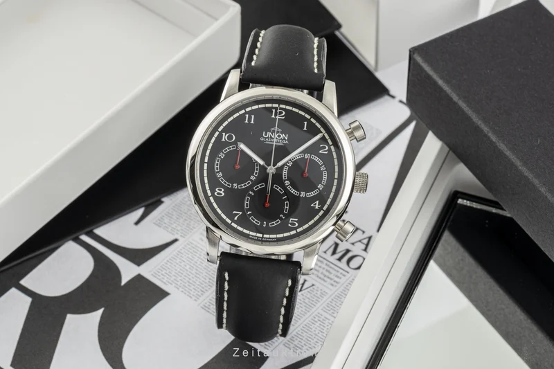 Union Glashütte Julius Bergter chronograph steel automatic men's watch 26-31-02-02-11 [2305500]