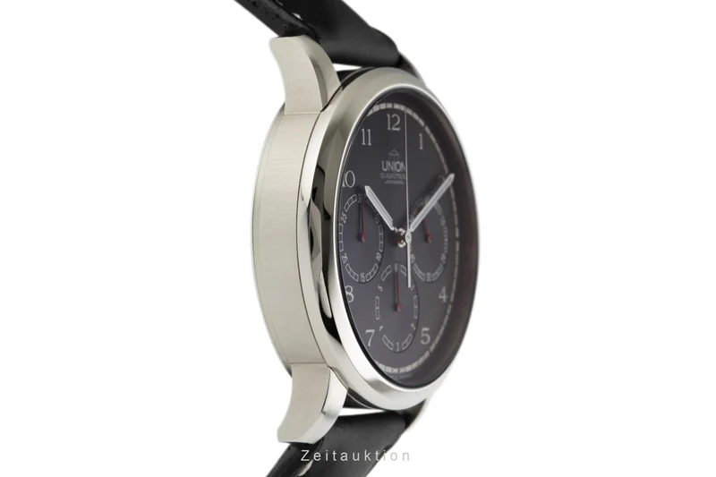 Union Glashütte Julius Bergter chronograph steel automatic men's watch 26-31-02-02-11 [2305500]