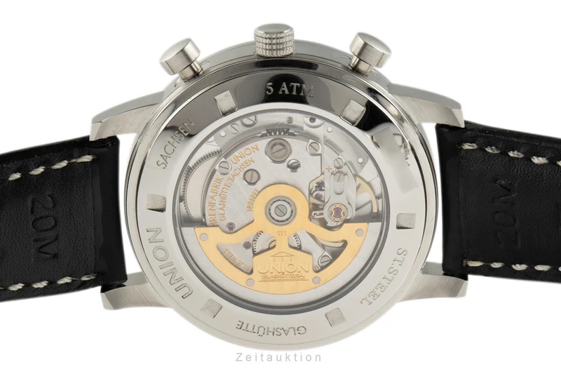 Union Glashütte Julius Bergter chronograph steel automatic men's watch 26-31-02-02-11 [2305500]