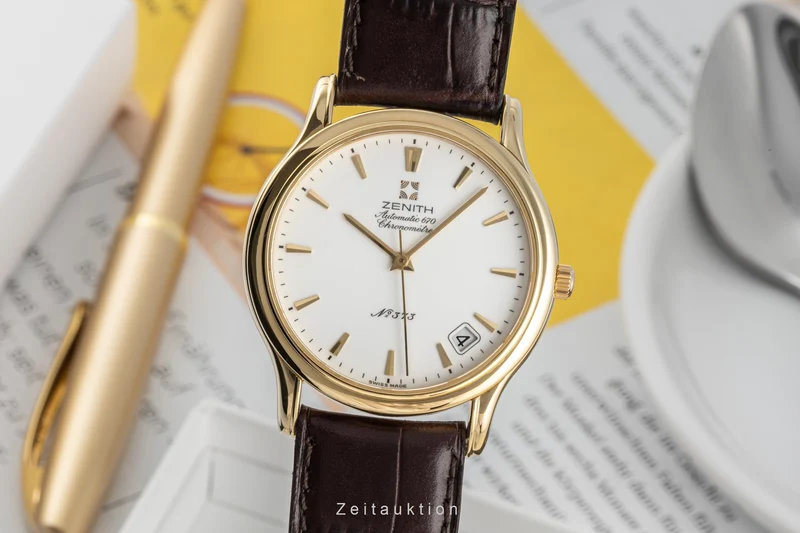 Zenith Elite 18 ct gold automatic men's watch 30.0033.670 Limited [2305497]