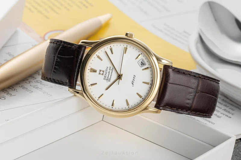 Zenith Elite 18 ct gold automatic men's watch 30.0033.670 Limited [2305497]