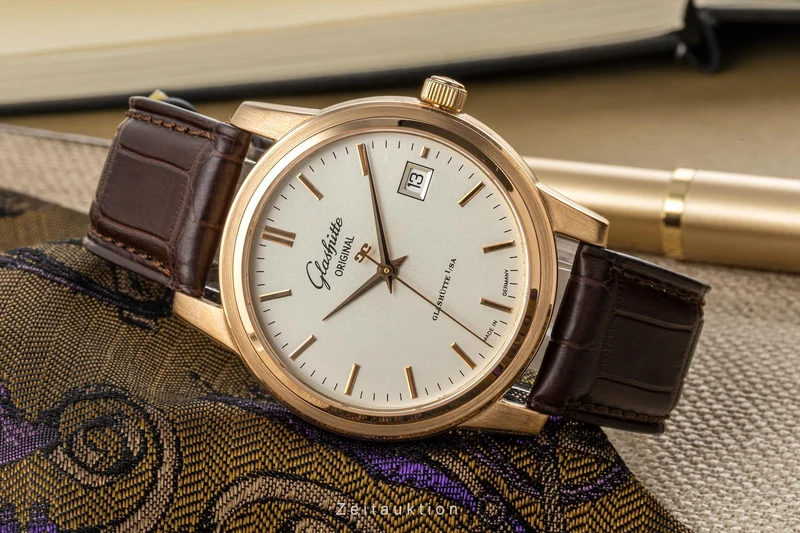 Glashütte Senator 18 ct gold automatic men's watch 39-11-12-12-04 [2305376]