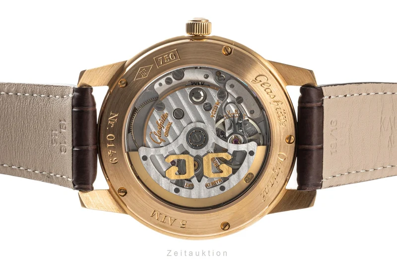 Glashütte Senator 18 ct gold automatic men's watch 39-11-12-12-04 [2305376]