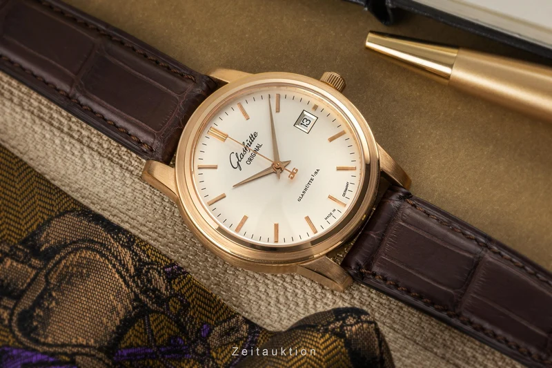 Glashütte Senator 18 ct gold automatic men's watch 39-11-12-12-04 [2305376]