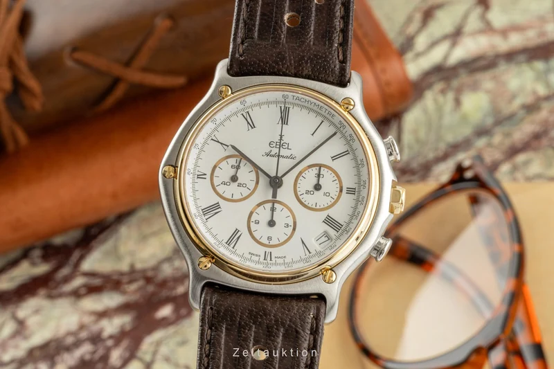 Ebel 1911 chronograph steel / gold automatic men's watch 1134901 [2305366]