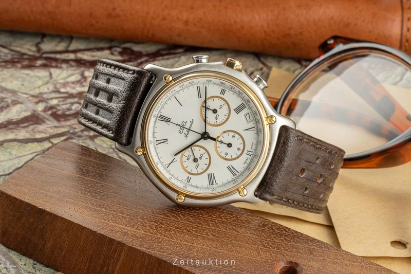 Ebel 1911 chronograph steel / gold automatic men's watch 1134901 [2305366]