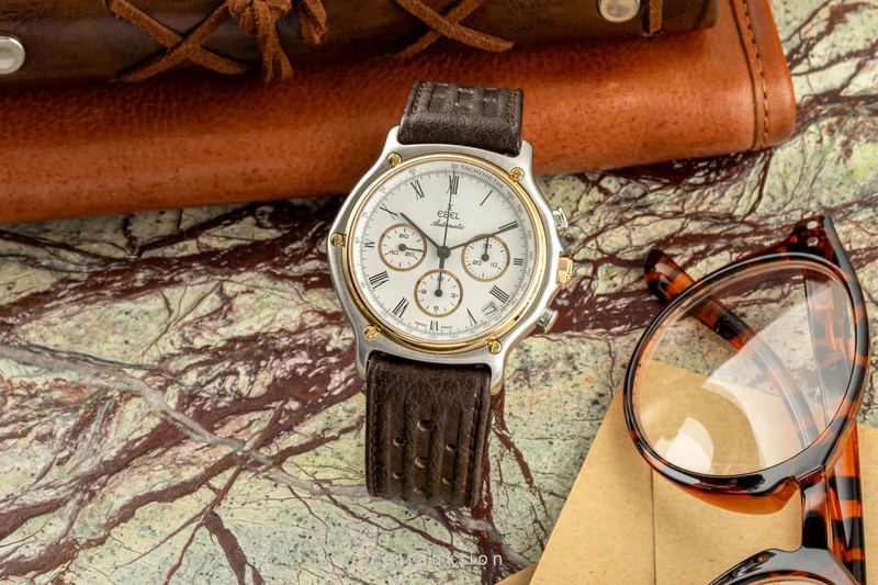 Ebel 1911 chronograph steel / gold automatic men's watch 1134901 [2305366]