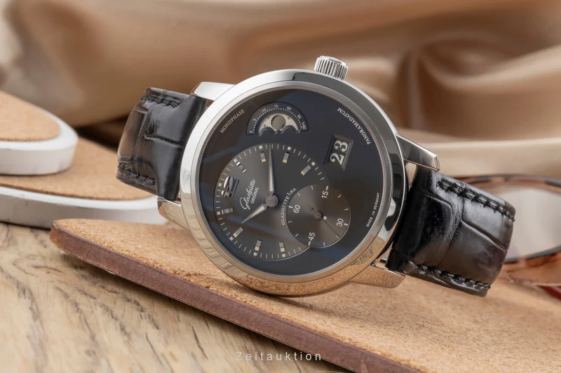 Glashütte PanoMaticLunar steel automatic men's watch 90-02-36-12-05 [2503332]