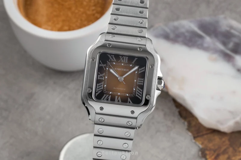 Cartier Santos steel automatic men's watch WSSA0065 LP: 8850EUR [2503516]