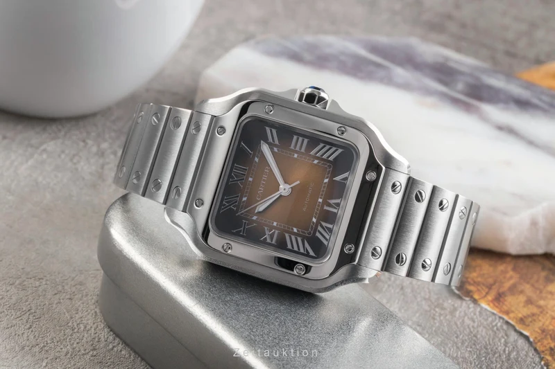 Cartier Santos steel automatic men's watch WSSA0065 LP: 8850EUR [2503516]