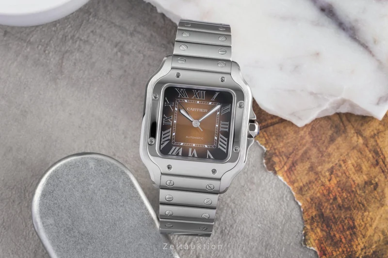 Cartier Santos steel automatic men's watch WSSA0065 LP: 8850EUR [2503516]