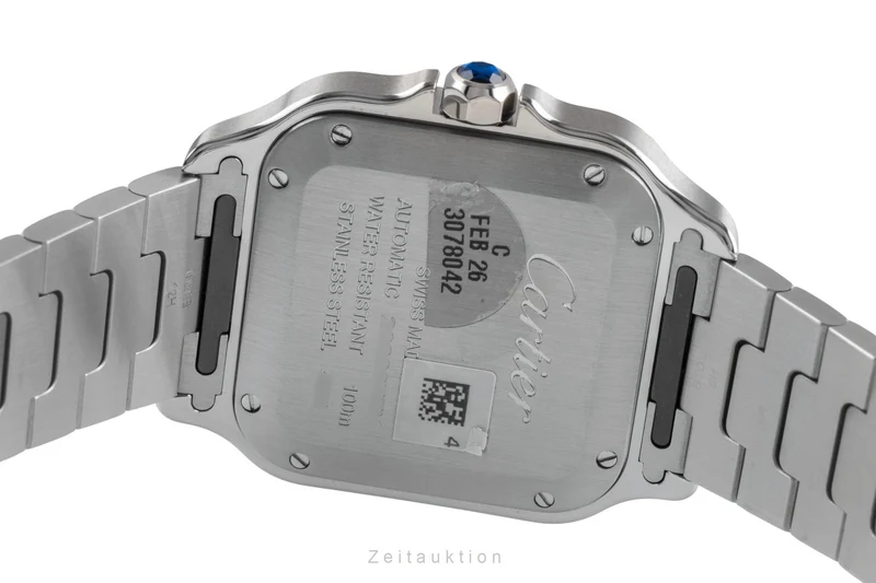 Cartier Santos steel automatic men's watch WSSA0065 LP: 8850EUR [2503516]