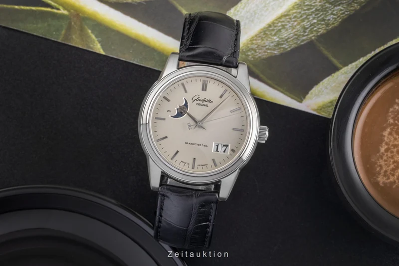 Glashütte Senator steel automatic men's watch 39-41-04-12-04 [2503374]
