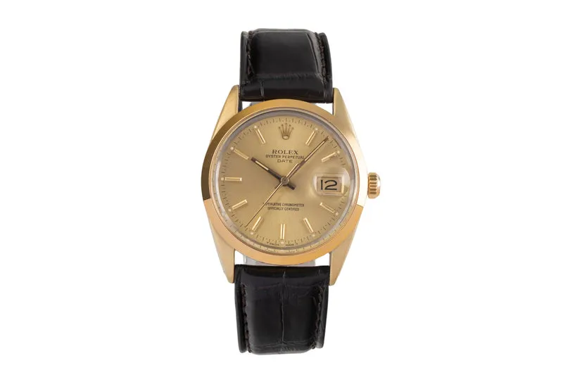Rolex Date steel / gold automatic men's watch 15505 [2503567]