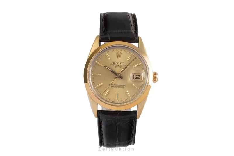 Rolex Date steel / gold automatic men's watch 15505 [2503567]