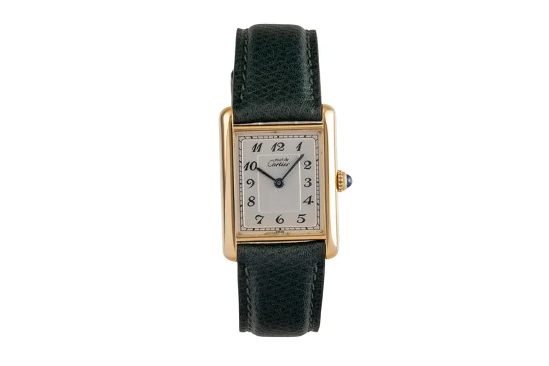 Cartier Tank silver-gilt quartz women's watch 590005 [2502928]