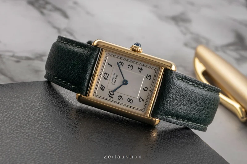 Cartier Tank silver-gilt quartz women's watch 590005 [2502928]