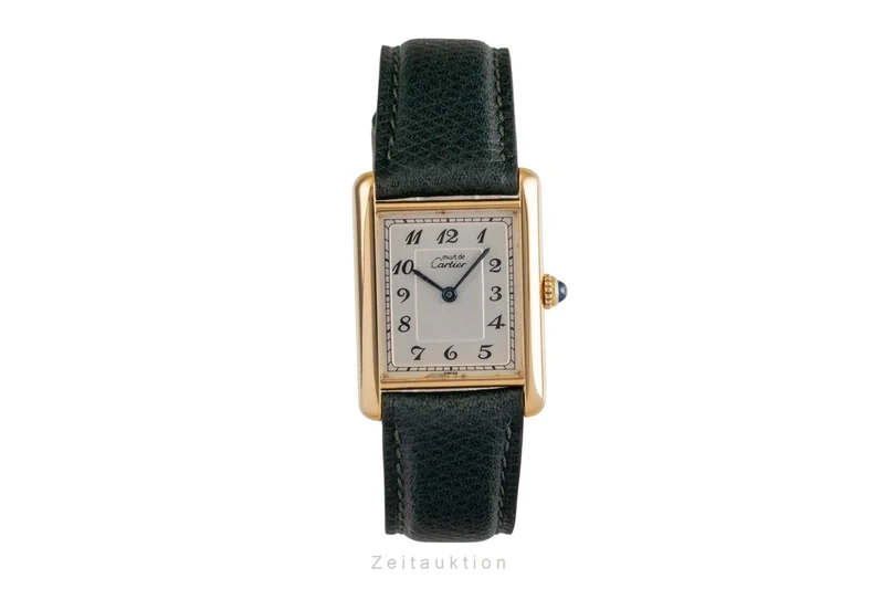 Cartier Tank silver-gilt quartz women's watch 590005 [2502928]