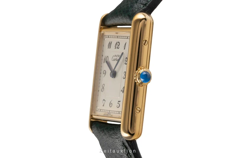 Cartier Tank silver-gilt quartz women's watch 590005 [2502928]