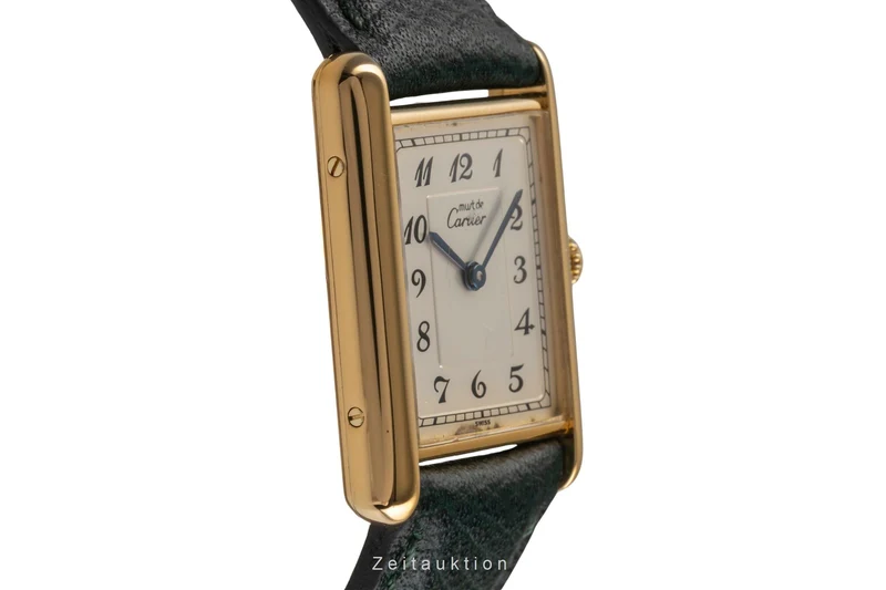 Cartier Tank silver-gilt quartz women's watch 590005 [2502928]