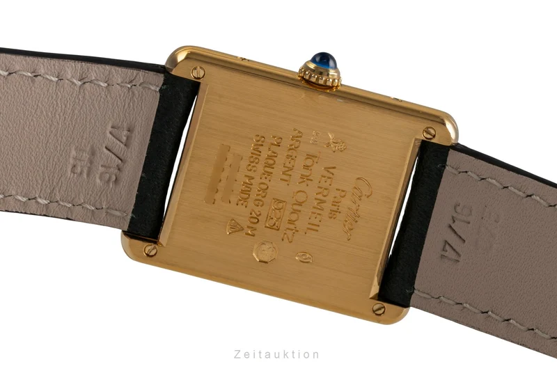 Cartier Tank silver-gilt quartz women's watch 590005 [2502928]
