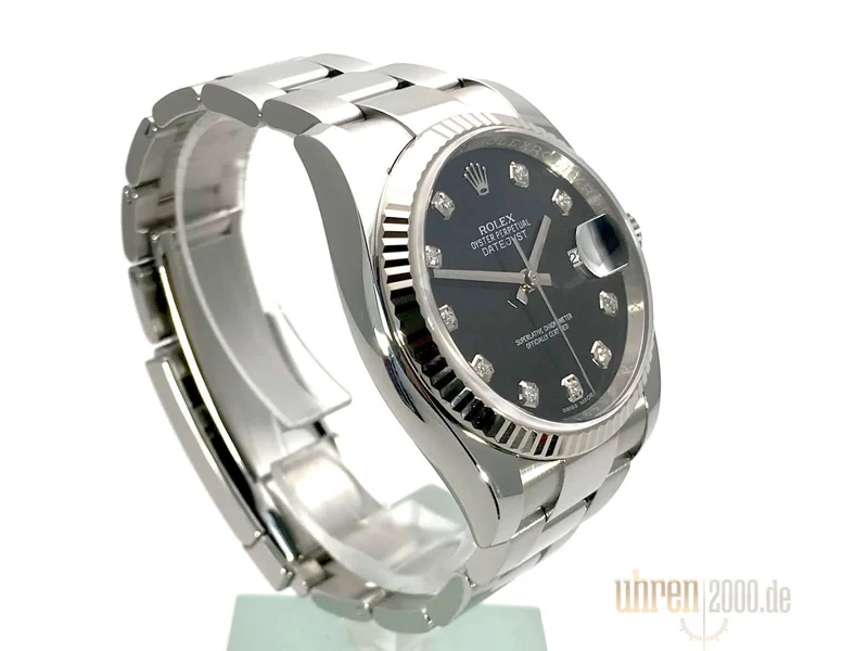 Rolex Datejust 36 Schwarz Diamant 116234 ungetragen aus 2018