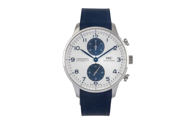 IWC Portugieser chronograph steel automatic men's watch IW371620 LP: 9100EUR [2503630]