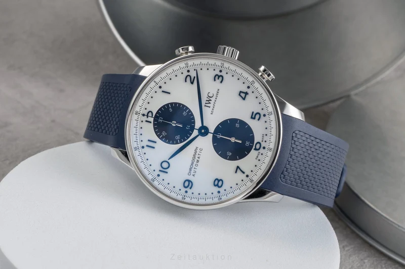 IWC Portugieser chronograph steel automatic men's watch IW371620 LP: 9100EUR [2503630]