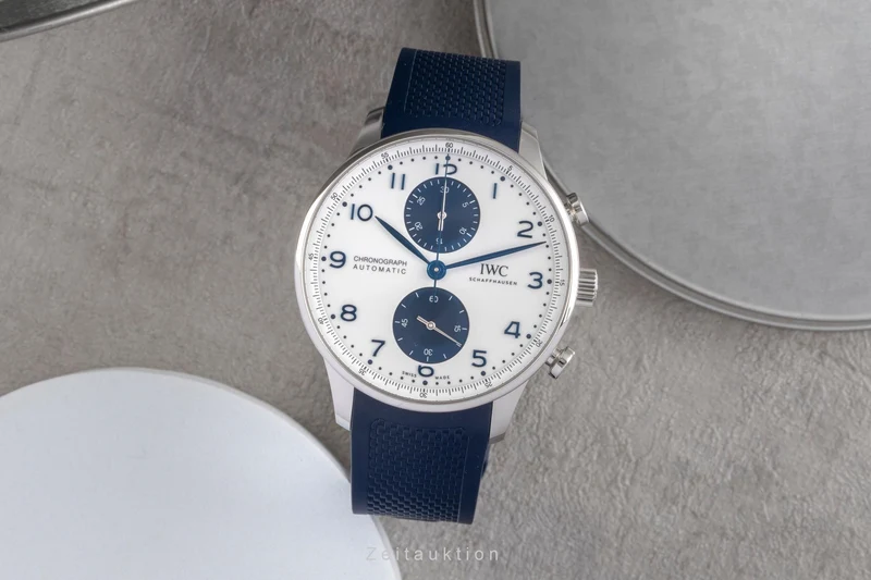 IWC Portugieser chronograph steel automatic men's watch IW371620 LP: 9100EUR [2503630]
