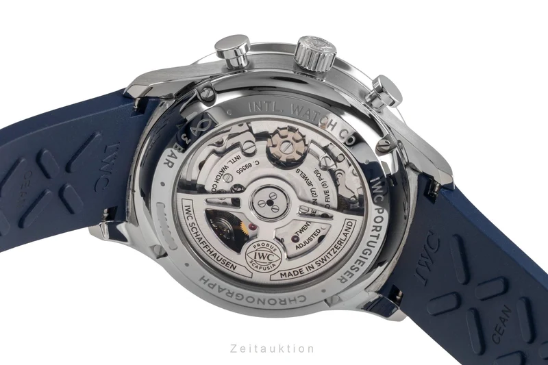 IWC Portugieser chronograph steel automatic men's watch IW371620 LP: 9100EUR [2503630]