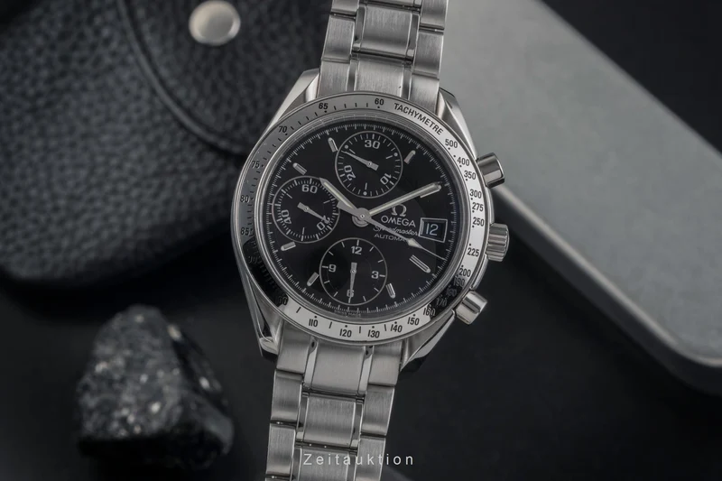 Omega Speedmaster Date chronograph steel automatic men's watch 3513.50.00 LP: 6100EUR [2502972]