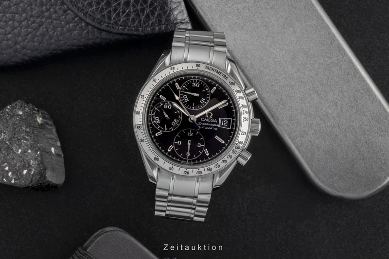 Omega Speedmaster Date chronograph steel automatic men's watch 3513.50.00 LP: 6100EUR [2502972]