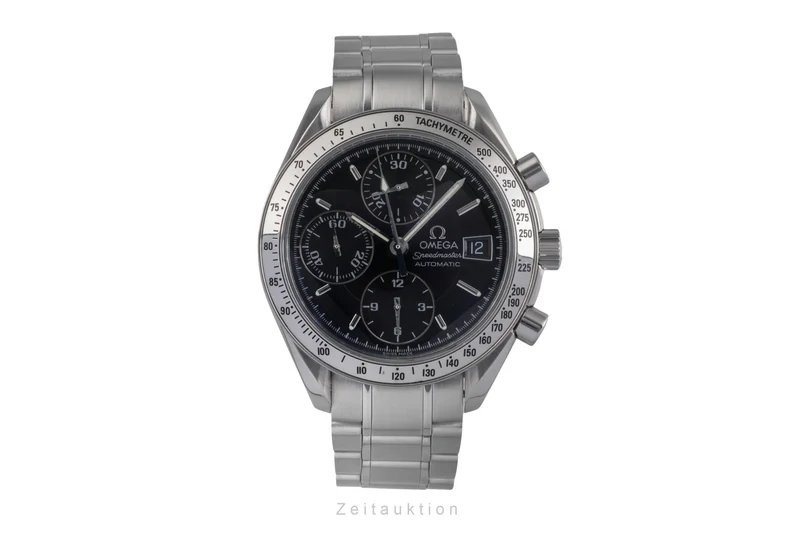 Omega Speedmaster Date chronograph steel automatic men's watch 3513.50.00 LP: 6100EUR [2502972]