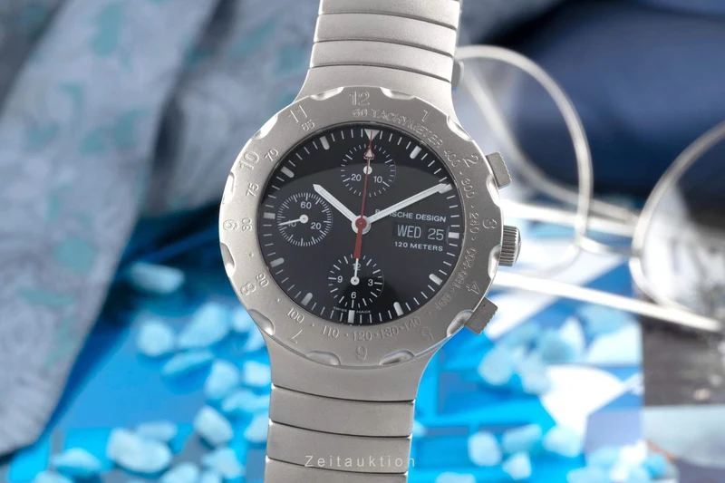 Porsche Design by Eterna chronograph titanium automatic men's watch 674.6500.10 [2405137]