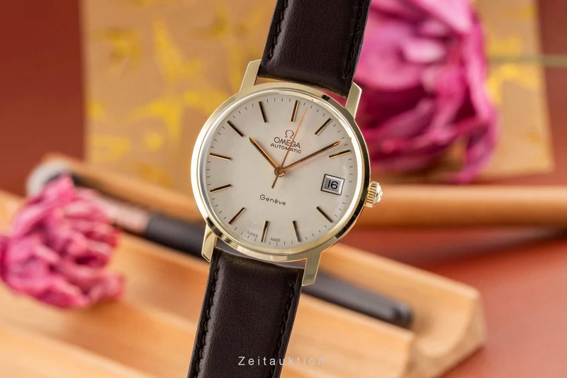 Omega Geneve 14 ct yellow gold automatic men's watch 166.7071 [2403220]
