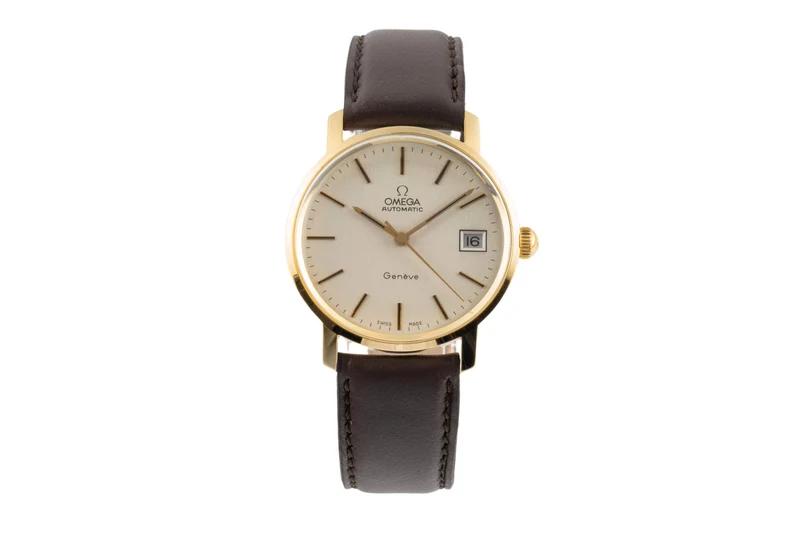 Omega Geneve 14 ct yellow gold automatic men's watch 166.7071 [2403220]