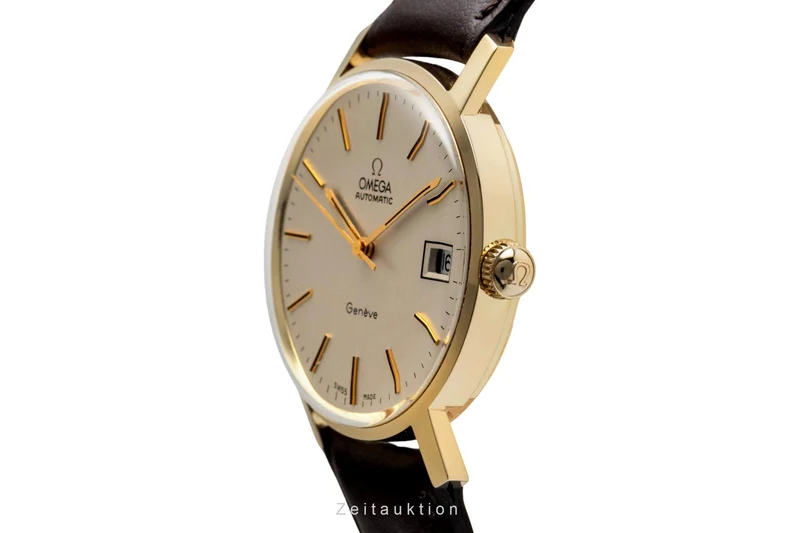 Omega Geneve 14 ct yellow gold automatic men's watch 166.7071 [2403220]