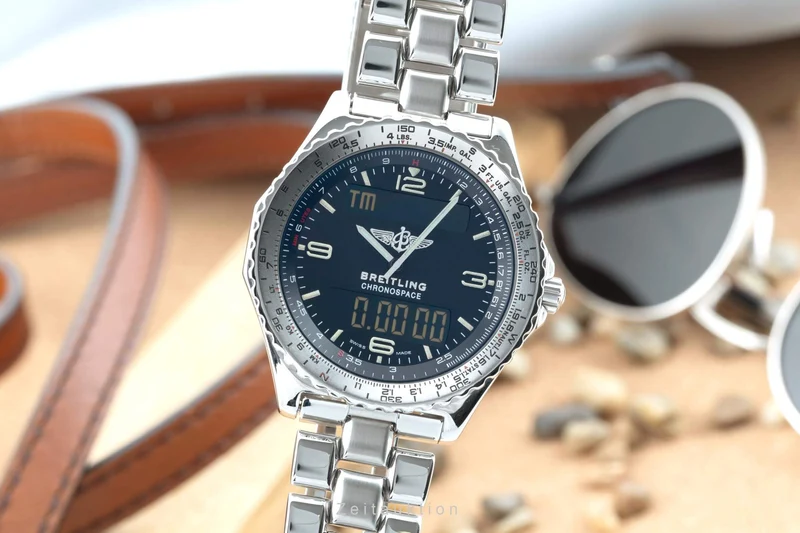 Breitling Chronospace chronograph steel quartz men's watch A56012.1 LP: 4800EUR [2403193]