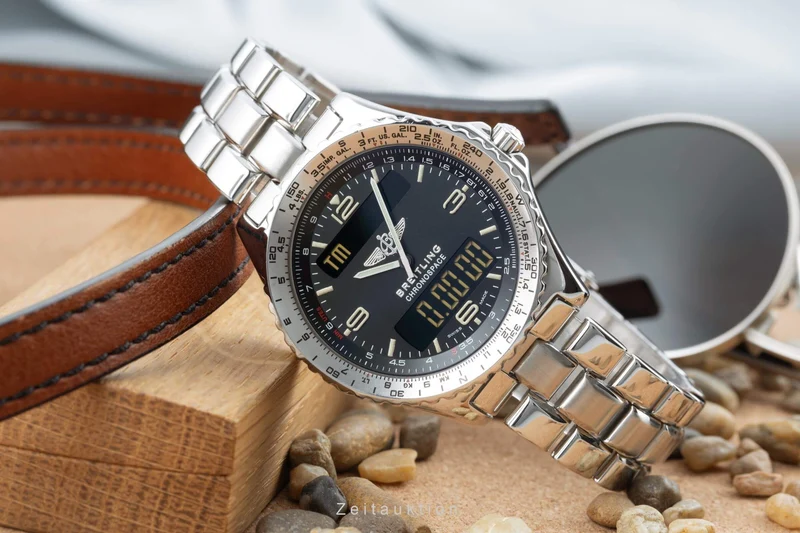 Breitling Chronospace chronograph steel quartz men's watch A56012.1 LP: 4800EUR [2403193]
