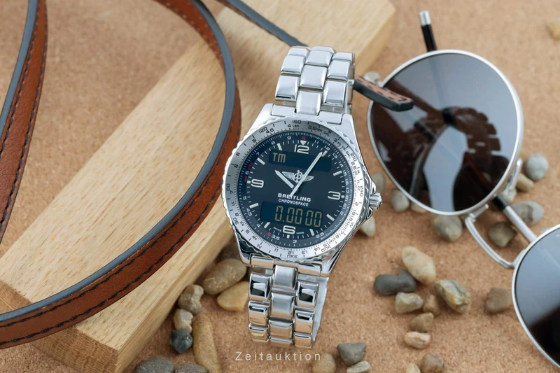 Breitling Chronospace chronograph steel quartz men's watch A56012.1 LP: 4800EUR [2403193]