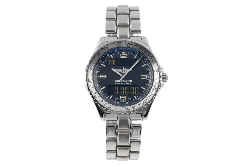 Breitling Chronospace chronograph steel quartz men's watch A56012.1 LP: 4800EUR [2403193]