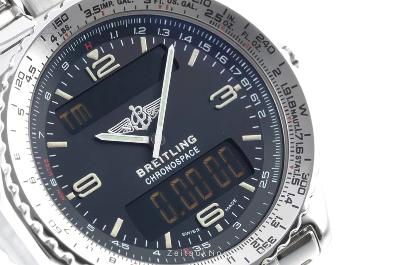 Breitling Chronospace chronograph steel quartz men's watch A56012.1 LP: 4800EUR [2403193]
