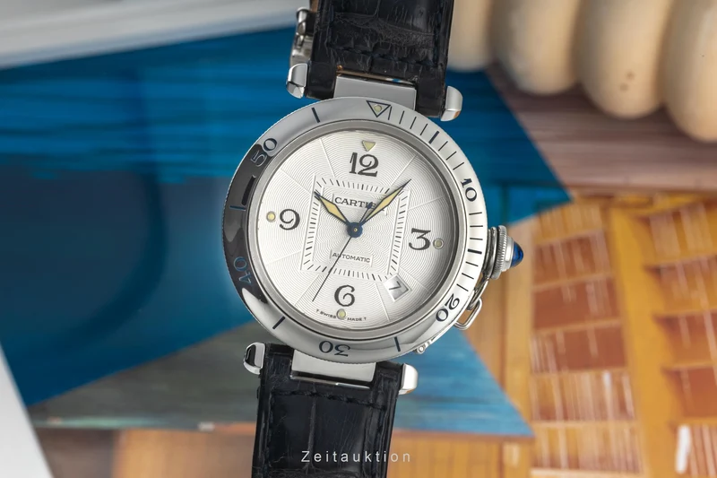 Cartier Pasha steel automatic men's watch W3103155, 2378 LP: 7300EUR [2400459]