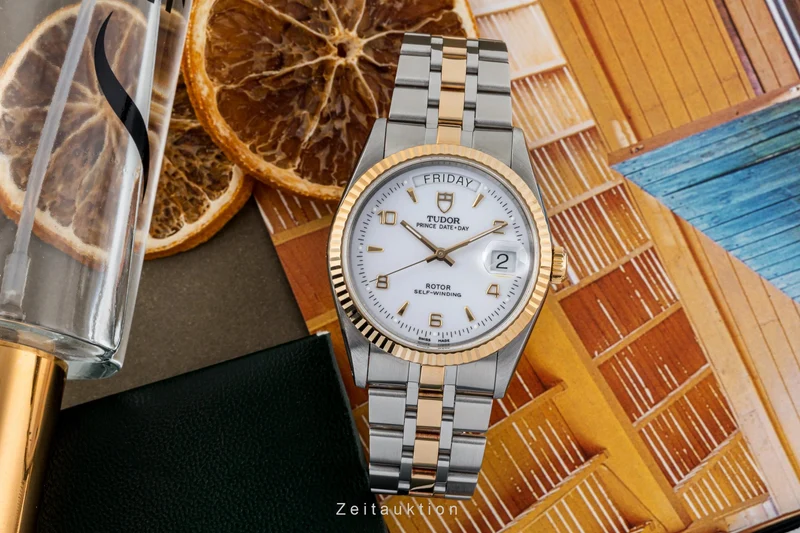 Tudor Prince Date steel / gold automatic men's watch 76213 LP: 3850EUR [2400427]