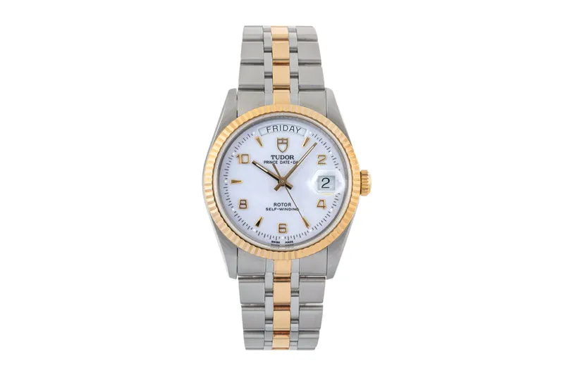 Tudor Prince Date steel / gold automatic men's watch 76213 LP: 3850EUR [2400427]