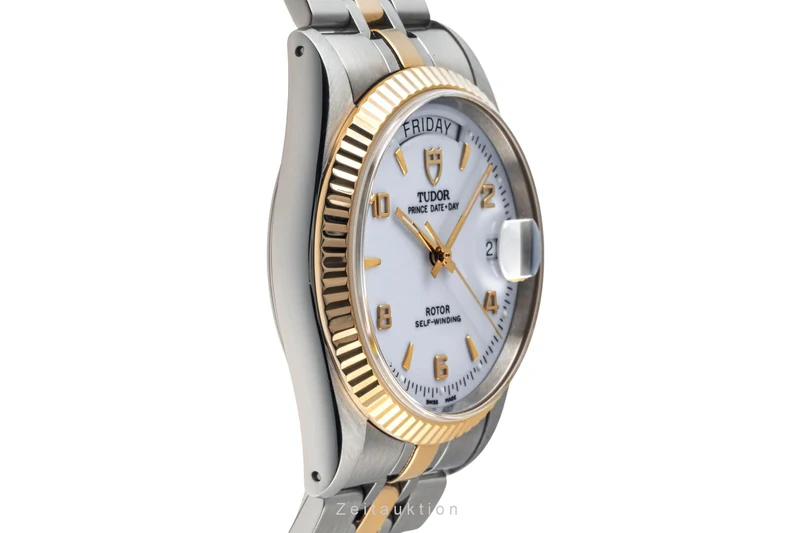 Tudor Prince Date steel / gold automatic men's watch 76213 LP: 3850EUR [2400427]