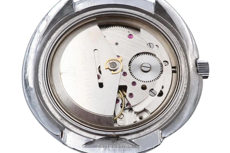 Glashütte Spezimatic chromed brass automatic men's watch [2400404]