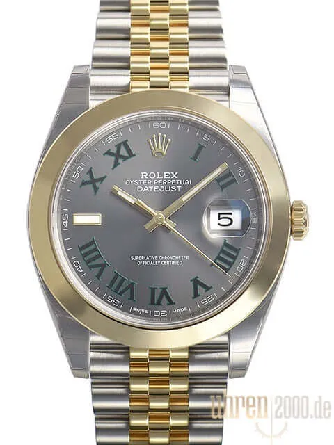 Rolex Datejust 41 Edelstahl Gelbgold 126303 Slate Jubile-Band