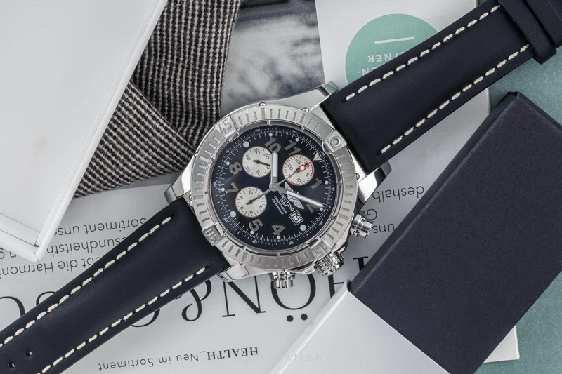 Breitling Super Avenger chronograph steel automatic men's watch A13370 LP: 5700EUR [2305365]