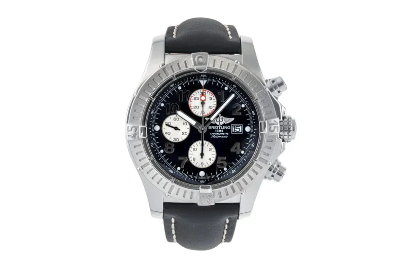 Breitling Super Avenger chronograph steel automatic men's watch A13370 LP: 5700EUR [2305365]